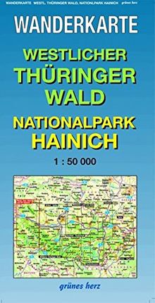 Wanderkarte Westlicher Thüringer Wald, Nationalpark Hainich: Mit Werra-Burgen-Steig. Maßstab 1:50.000. (Wanderkarten 1:50.000)
