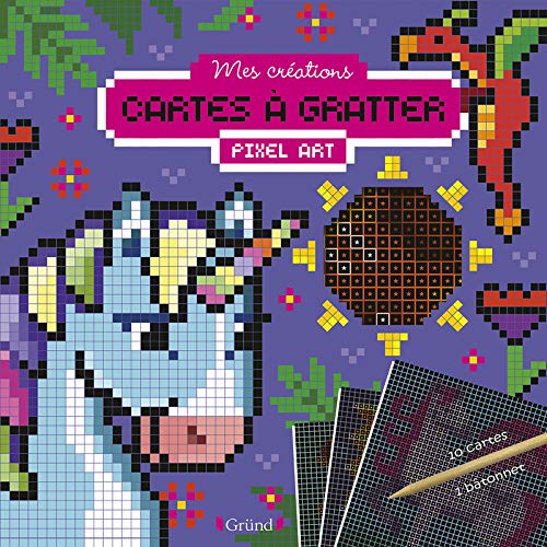 Cartes à Gratter Pixel Art - Créatures Magiques