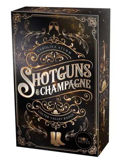 Buchcover von Shotguns und Champagne von Carolina Sturm