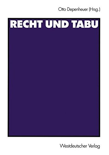 Recht und Tabu (German Edition)