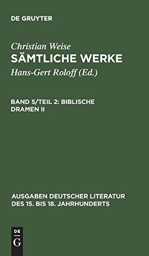 Sämtliche Werke Bd. 5: Biblische Dramen II