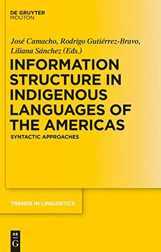 Information Structure in Indigenous Languages of the Americas: Syntactic Approaches (Trends in Linguistics. Studies and Monographs [TiLSM], Band 225)