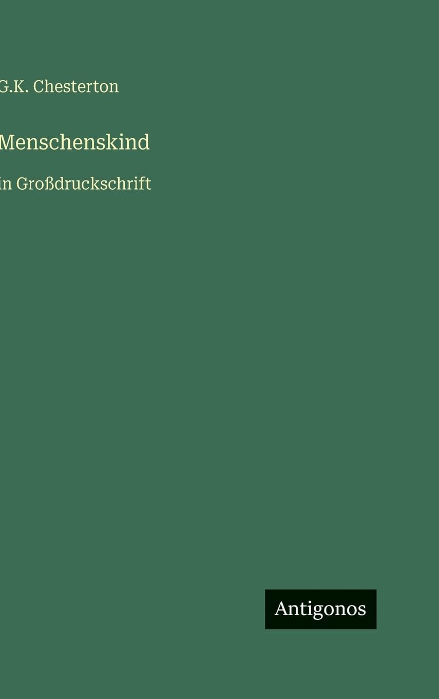 Menschenskind: in Großdruckschrift