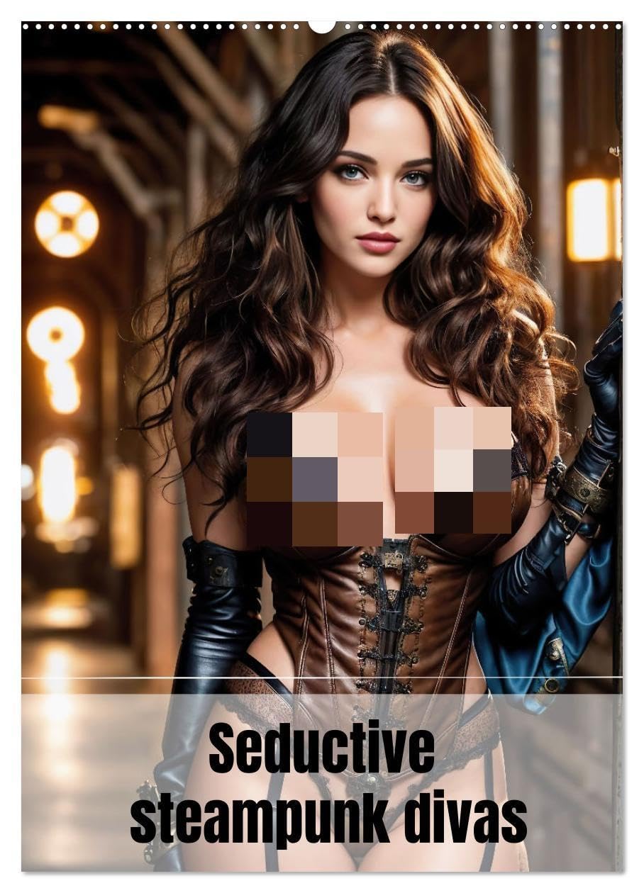 Seductive steampunk divas (Wall Calendar 2026 DIN A2 portrait), CALVENDO 12 Month Wall Calendar: Steampunk sirens of the year