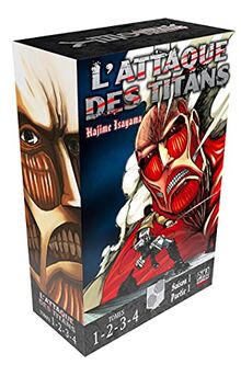 L'attaque des titans : saison 1, partie 1 : tomes 1, 2, 3, 4