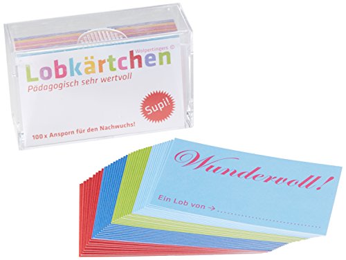 Lobkärtchen Kinder / 100 Papierkärtchen: Pädagogisch sehr wertvoll