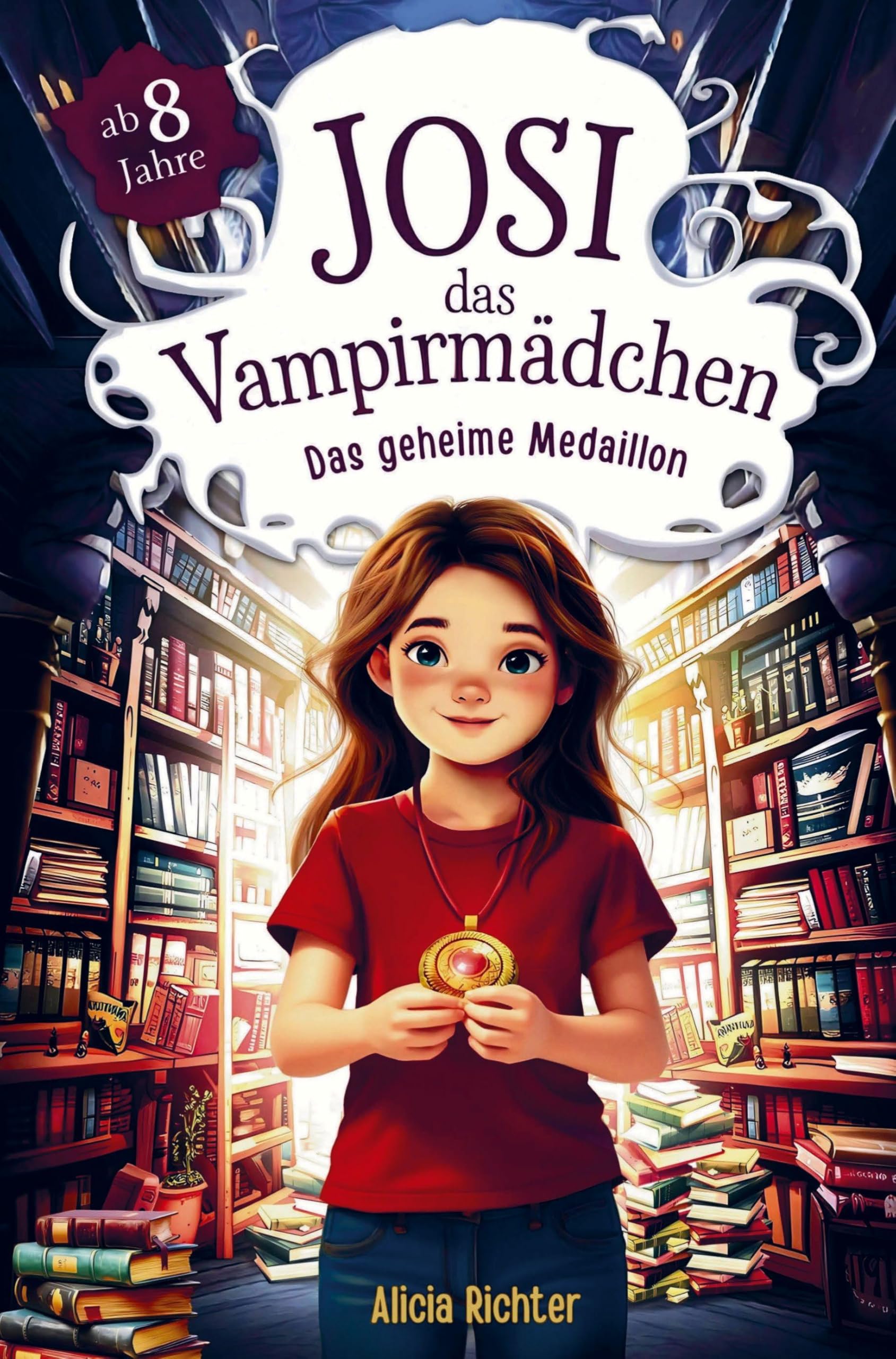 Josi das Vampirmädchen - Ein spannendes Kinderbuch ab 8 Jahren über Mut, Freundschaft und die Kraft, anders zu sein (Große Schrift für Erstleser): Band 3 - Das geheime Medaillon