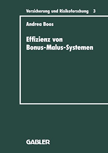 Effizienz von Bonus-Malus-Systemen. Ein Vergleich der Tarife der Kraftfahrzeug-Haftpflichtversicherung einiger europäischer Länder