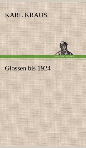 Glossen bis 1924