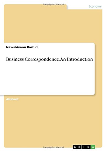 Business Correspondence. An Introduction
