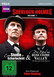 Sherlock Holmes, Vol. 1 (Sir Arthur Conan Doyle's Sherlock Holmes) / 2 Folgen der legendären Krimierie mit Peter Cushing (Pidax Serien-Klassiker)