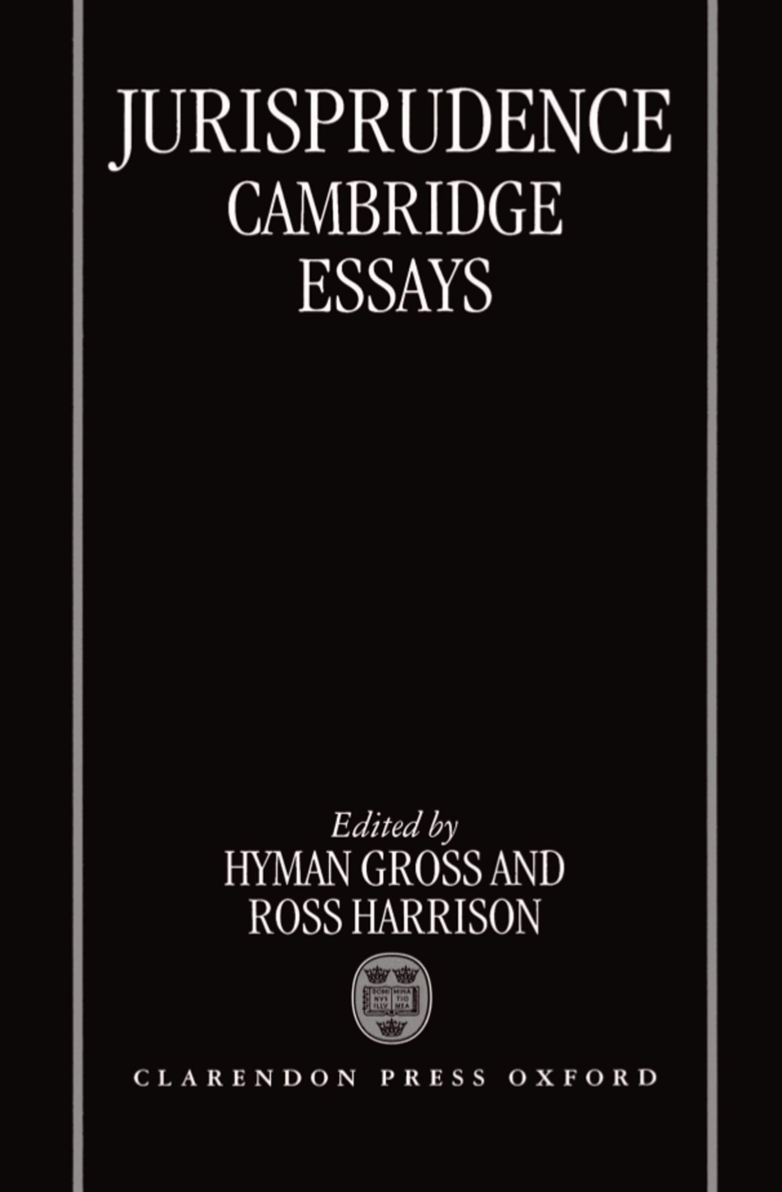 Jurisprudence: Cambridge Essays