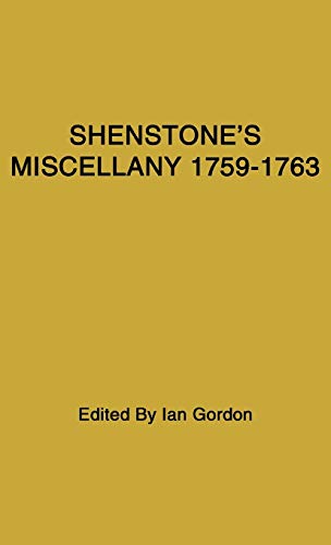 Miscellany 1759$1763.