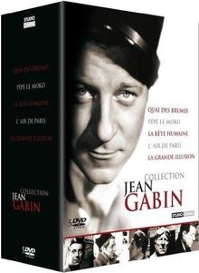 Coffret jean gabin : le quai des brumes ; la bete humaine ; l'air de paris ; pepe le moko ; la grande illusion [FR Import]