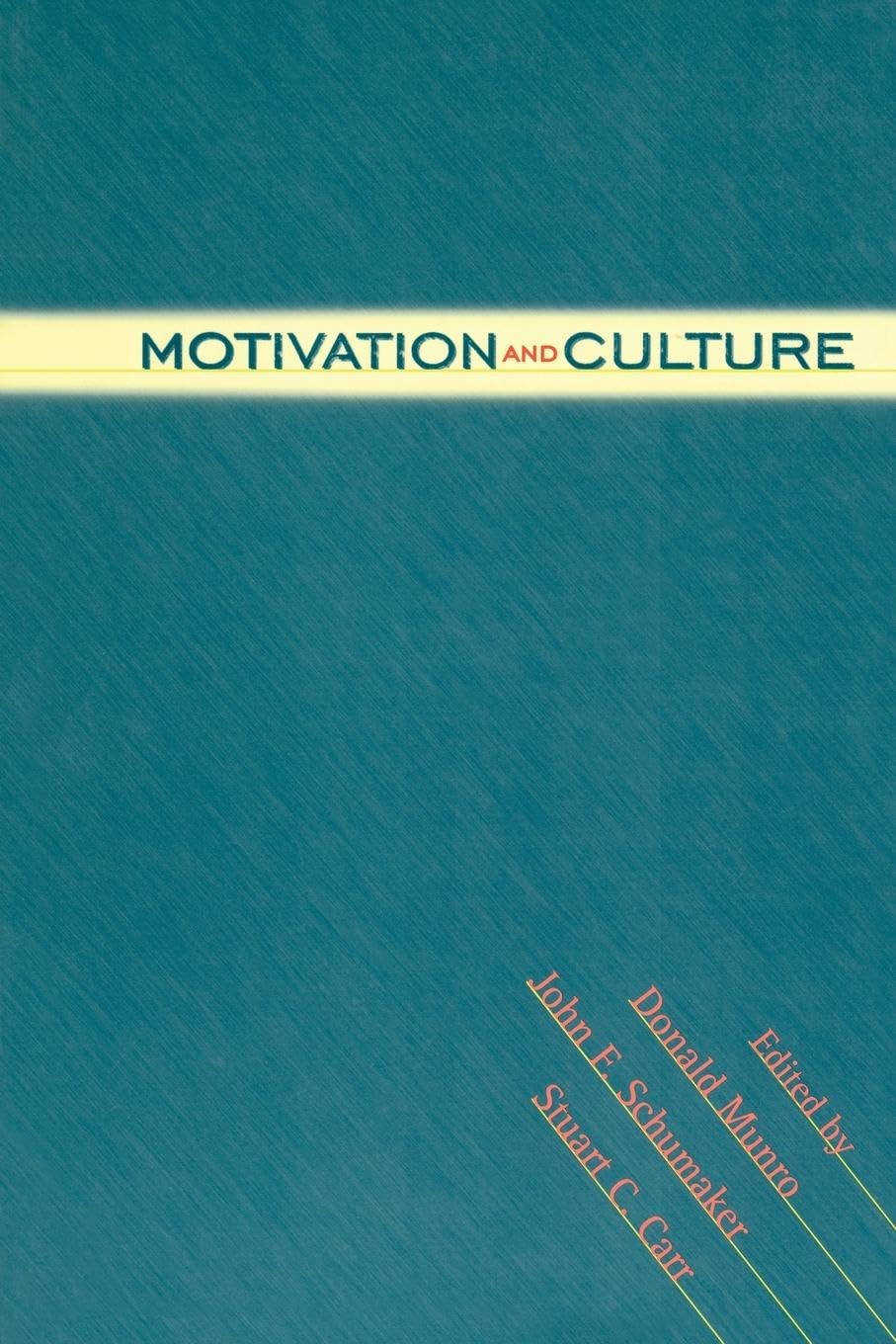 Motivation and Culture (Creating the North American Landscape (Paperback))