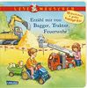 Lesemäuschen: Erzähl mir von Bagger, Traktor, Feuerwehr Vorlesebuch ab 2 Jahren: Mein erstes Buch zum Vorlesen und Entdecken mit großem Ausklappbild