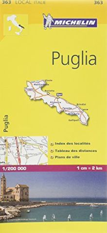 Michelin Local Italie 363 PUGLIA 1/200 000 (Nationalkarten)