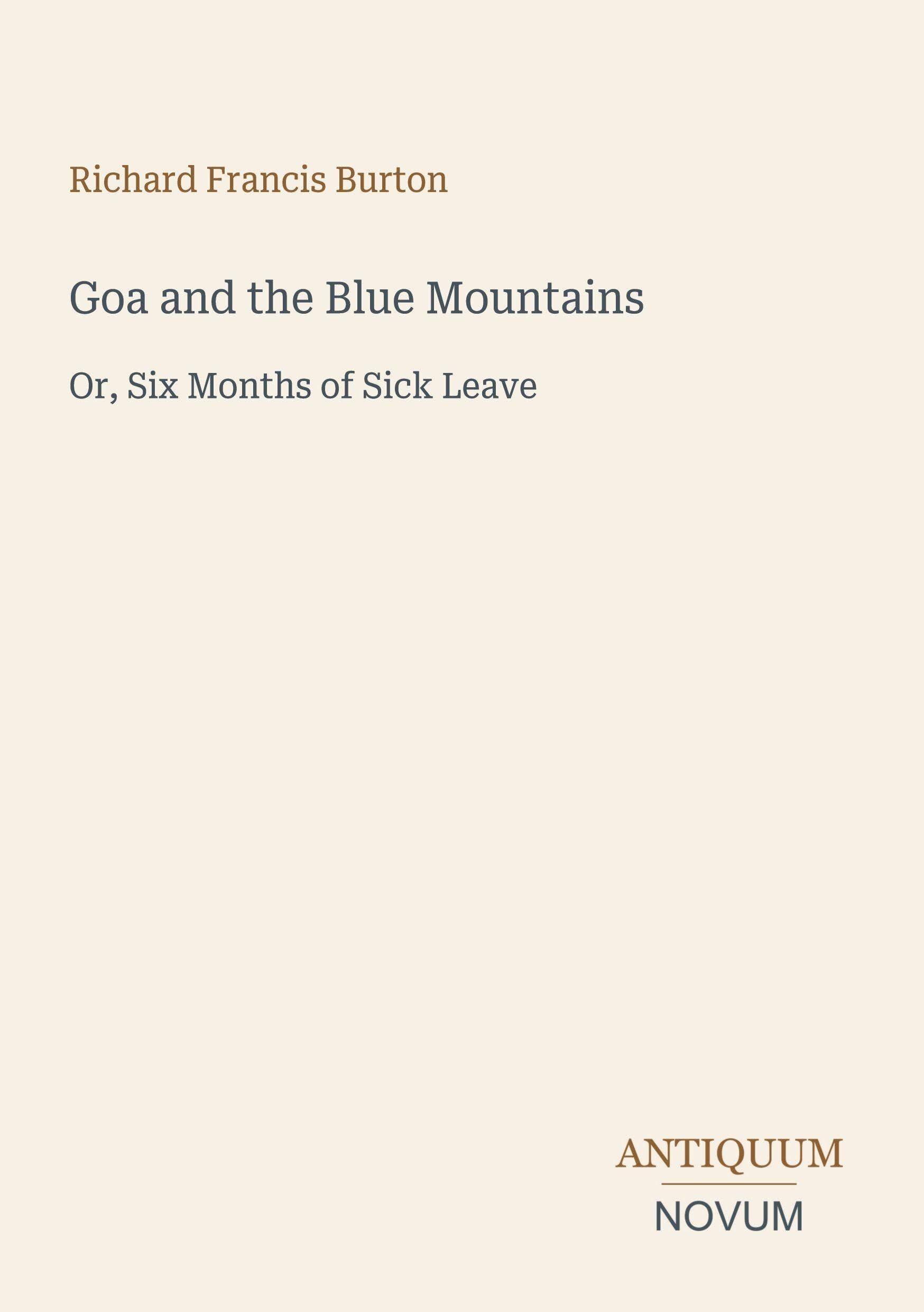 Goa and the Blue Mountains