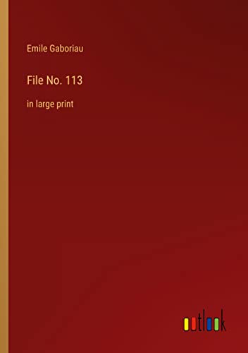 File No. 113: in large print