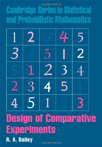 Design of Comparative Experiments (Cambridge Series in Statistical and Probabilistic Mathematics, Band 25)