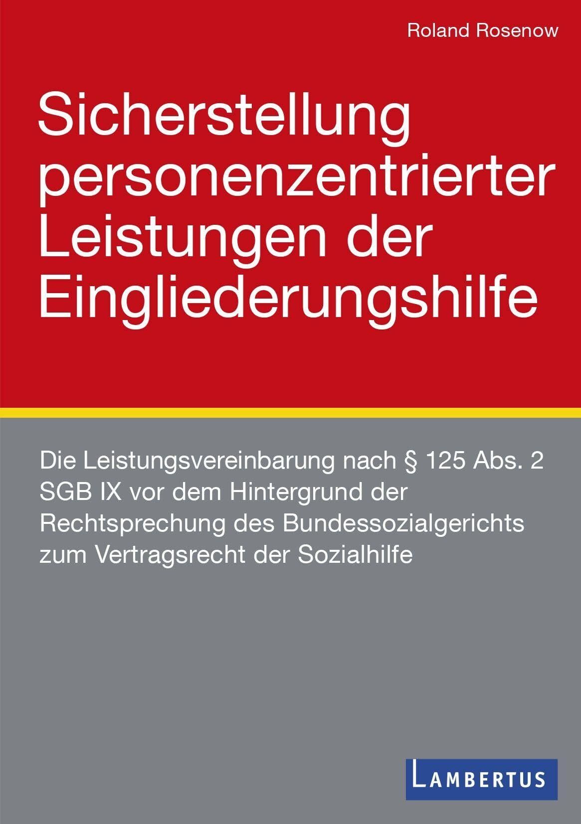 Sicherstellung personenzentrierter Leistungen der Eingliederungshilfe