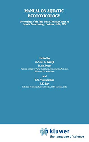 Manual on Aquatic Ecotoxicology (Sciences; 37)