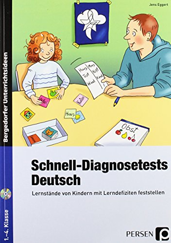 Bergedorfer® Unterrichtsideen   Schnell-Diagnosetests Deutsch 1-4 Klasse m 1 CD-ROM - Jens Eggert Gebunden