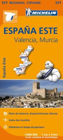 COMUNIDAD VALENCIANA , MURCIA 11577 CARTE ' REGIONAL ' MICHELIN KAART
