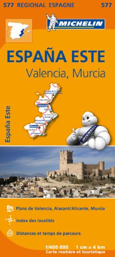 COMUNIDAD VALENCIANA , MURCIA 11577 CARTE ' REGIONAL ' MICHELIN KAART