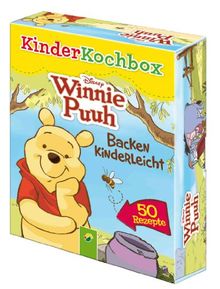 Disney Kinderkochbox - Winnie Puuh: Backen kinderleicht - Box mit 50 Rezeptkarten