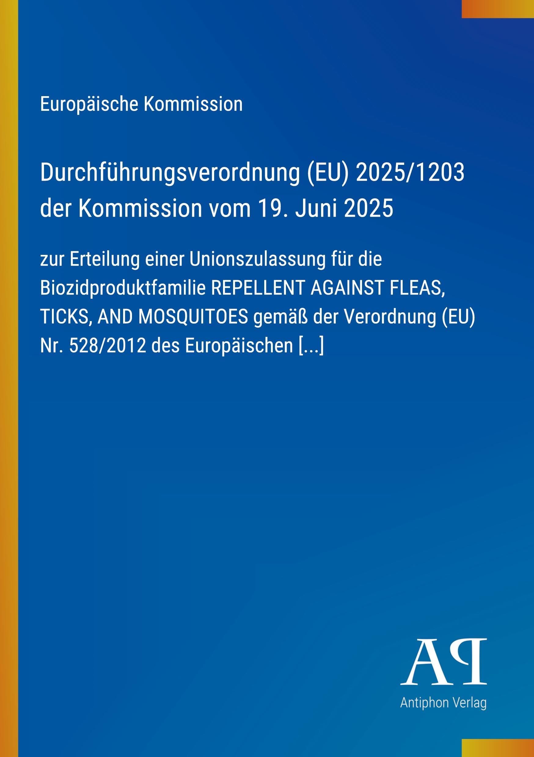 Durchführungsverordnung (EU) 2025/1203 der Kommission vom 19. Juni 2025
