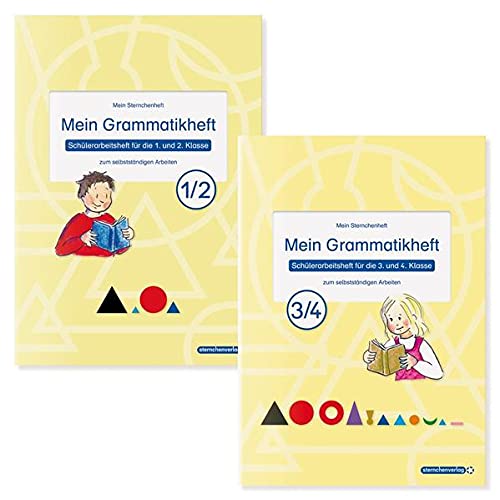 Mein Grammatikheft 1/2 & 3/4 für die 1. bis 4. Klasse im Set: Meine Sternchenhefte zum selbstständigen Arbeiten