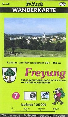 Freyung 1 : 25 000. Fritsch Wanderkarte
