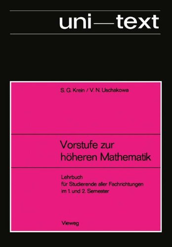 Vorstufe zur höheren Mathematik (uni-texte)