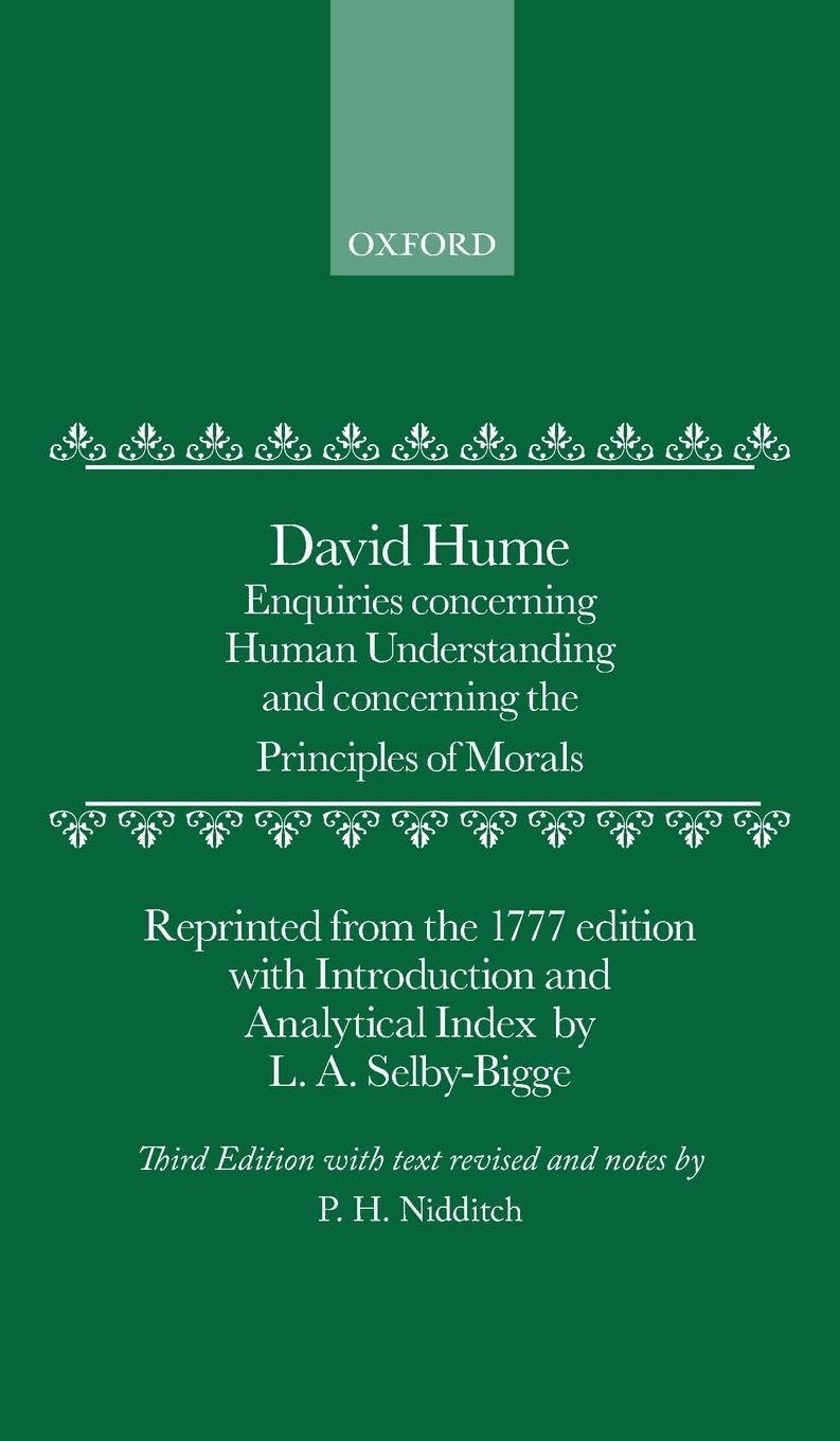 HUME: ENQUIR HUM UNDERSTAND 3E C