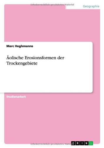 Äolische Erosionsformen der Trockengebiete