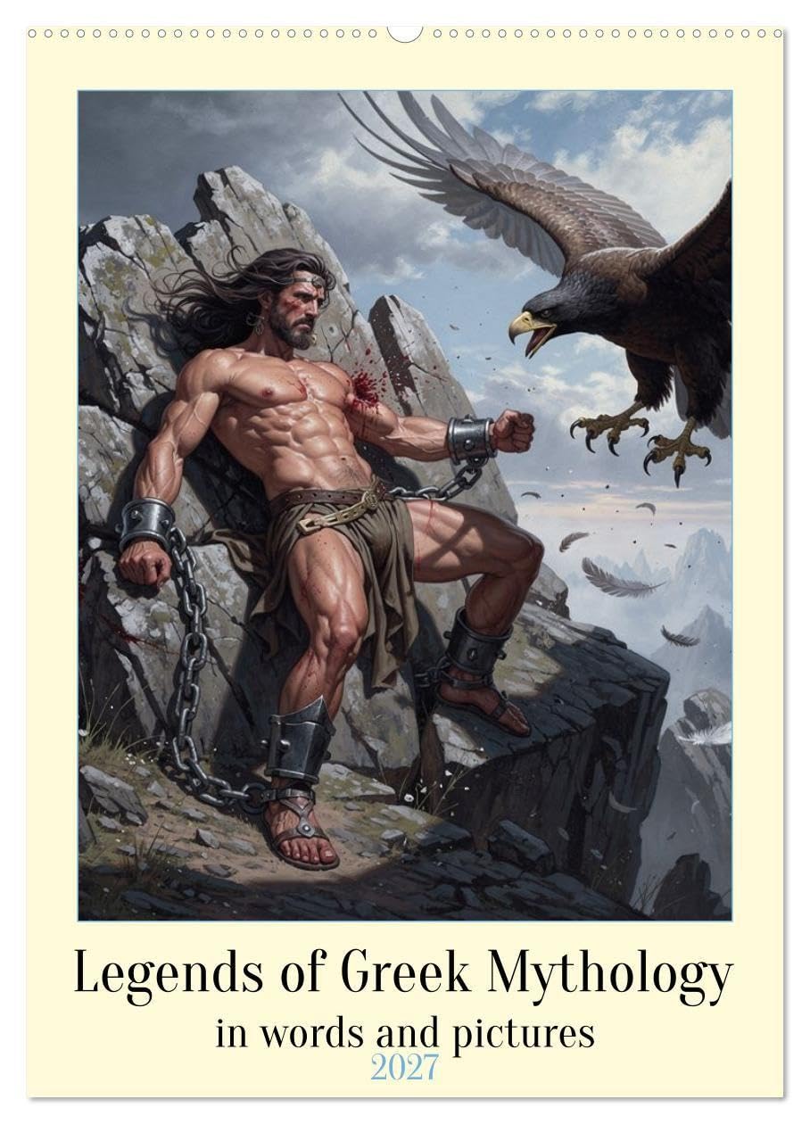 Legends of the Greek Mythology (Wall Calendar 2027 DIN A2 portrait), CALVENDO 12 Month Wall Calendar