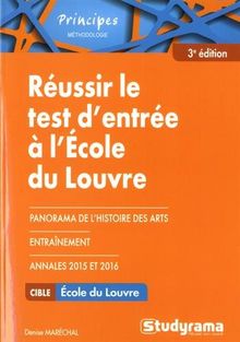 Réussir le test d'entrée à l'Ecole du Louvre : se préparer au questionnaire et au travail de rédaction sur un texte
