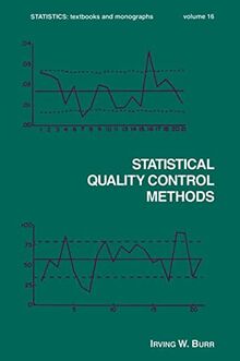 Statistical Quality Control Methods (Statistics: a Series of Textbooks and Monographs, Band 16)
