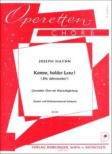 HAYDN Joseph: Komm, holder Lenz (Chor der Landleute) gemCh Klav