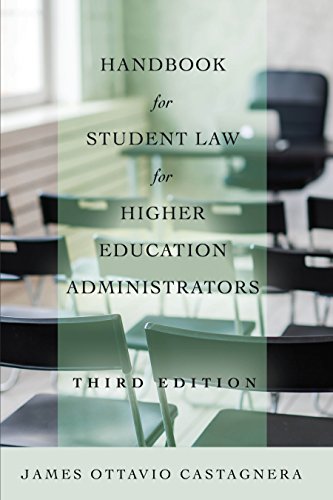 Handbook for Student Law for Higher Education Administrators Third Edition - James Ottavio Castagnera Kartoniert (TB)
