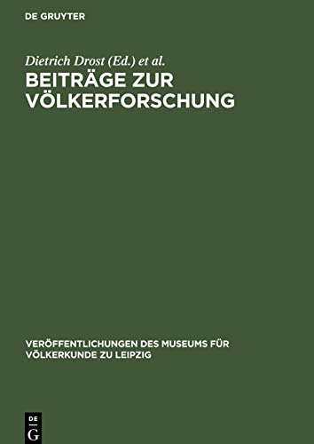 Beiträge zur Völkerforschung: [Textband]