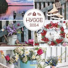 Hygge 2024: Broschürenkalender mit Ferienterminen. Für hyggelige Momente. 30 x 30 cm
