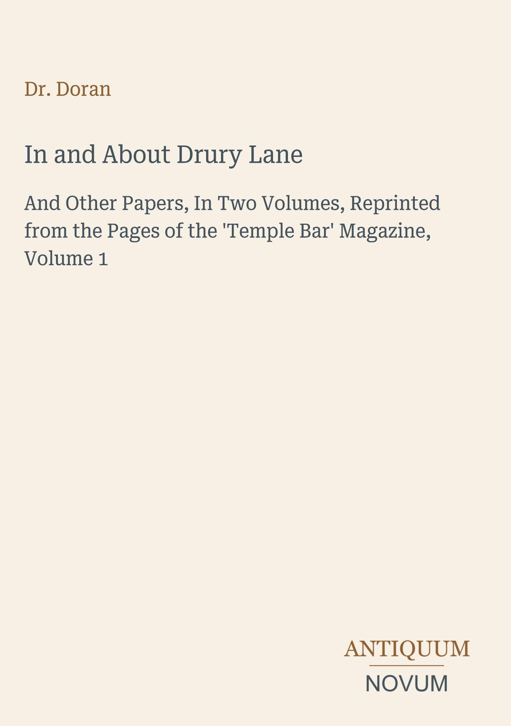 In and About Drury Lane