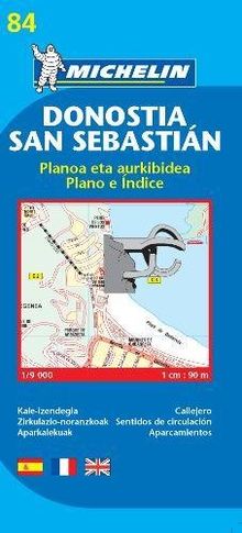 San Sebastian - Michelin City Plan 84: City Plans (Planos Michelin)