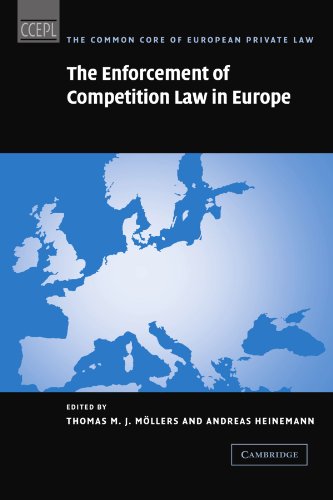 Möllers, Thomas M. J. The Enforcement Of Competition Law In Europe (The Common Core Of European Private Law)