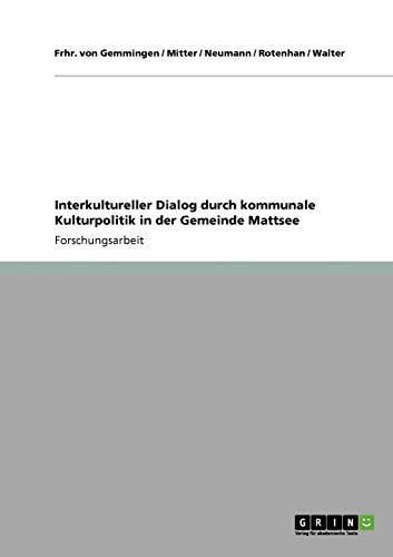 Interkultureller Dialog durch kommunale Kulturpolitik in der Gemeinde Mattsee