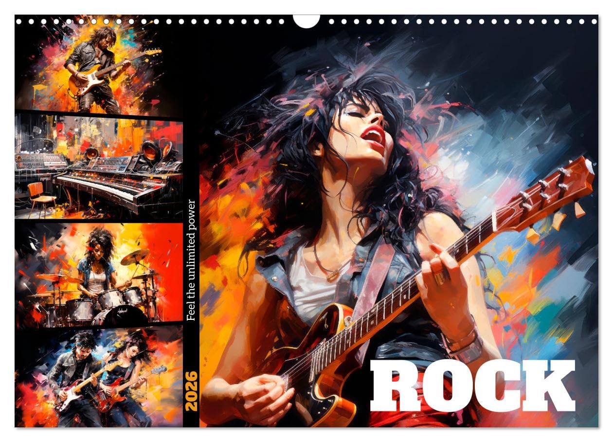 ROCK Feel the unlimited power (Wall Calendar 2026 DIN A3 landscape), CALVENDO 12 Month Wall Calendar: Not just music, but a lifestyle