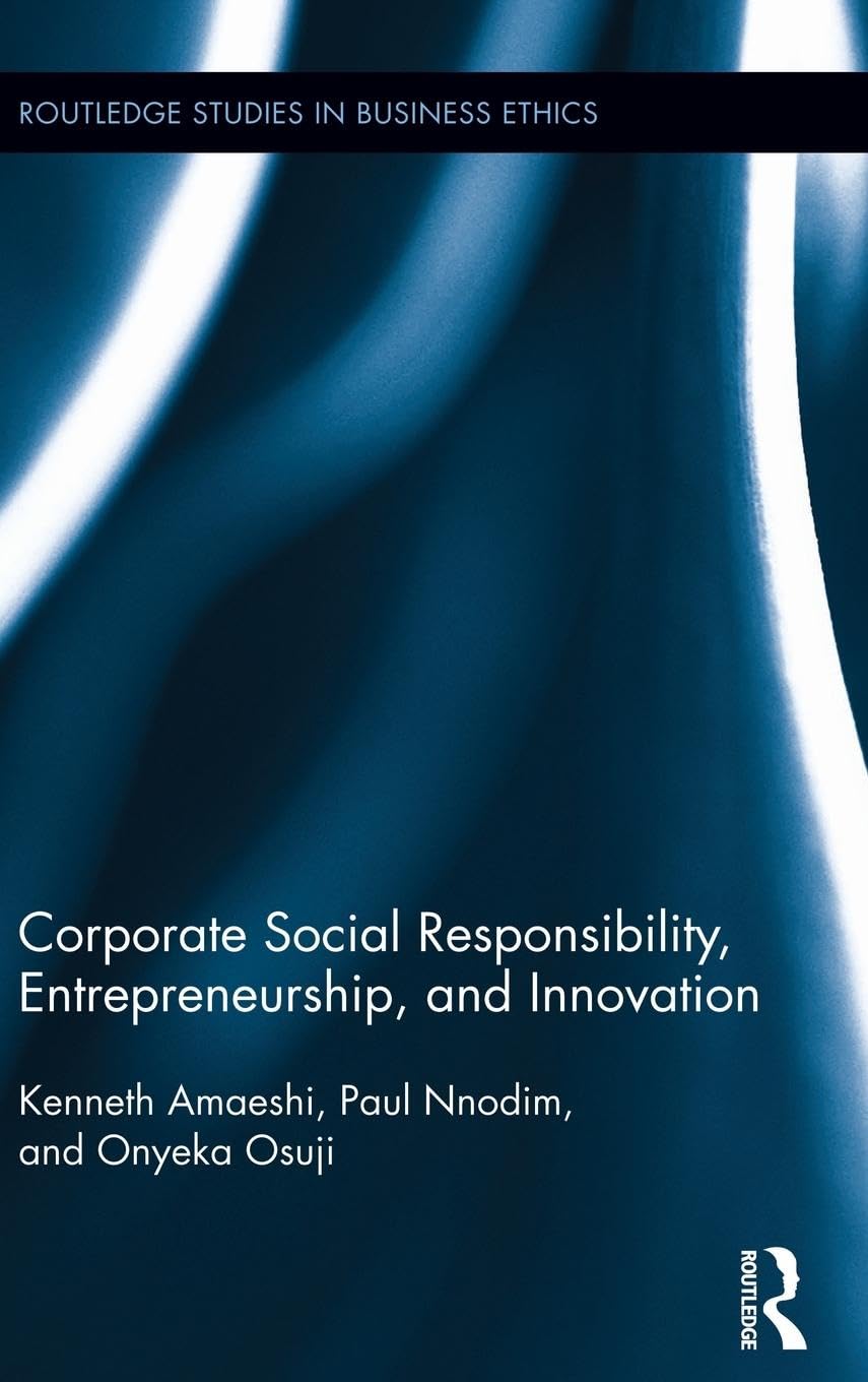 Corporate Social Responsibility, Entrepreneurship, and Innovation (Routledge Studies in Business Ethics, 6, Band 6)