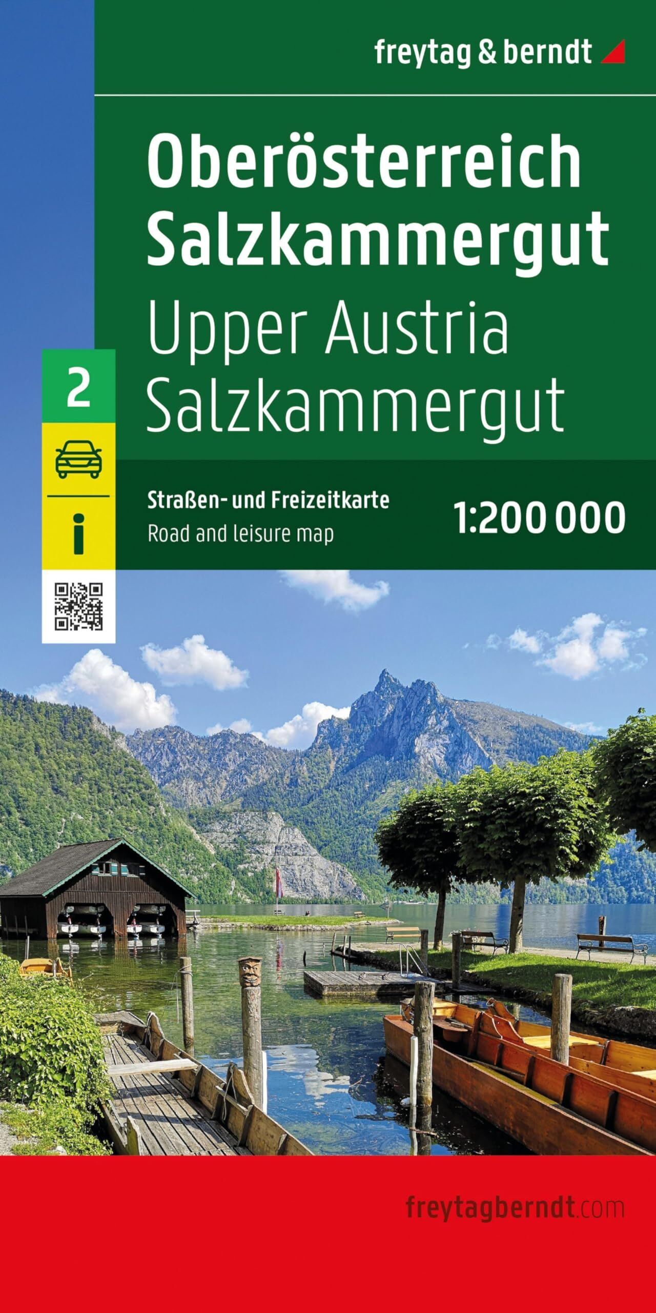 Oberösterreich - Salzkammergut, Straßen- und Freizeitkarte 1:200.000, freytag & berndt